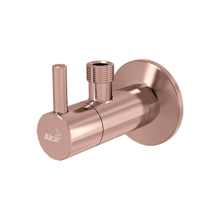 Alcaplast  Угловой вентиль с фильтром 1/2'×3/8' красное золото глянец,  ARV001-RG-P  - Изображение 1