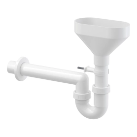 Сифон трубчатый с воронкой для сбора конденсата DN40