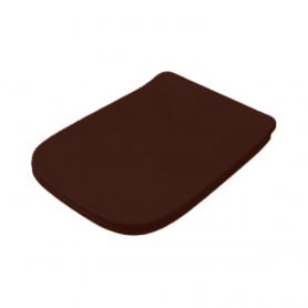 ARTCERAM Крышка с сиденьем Slim для унитаза soft-close cocoa/хром