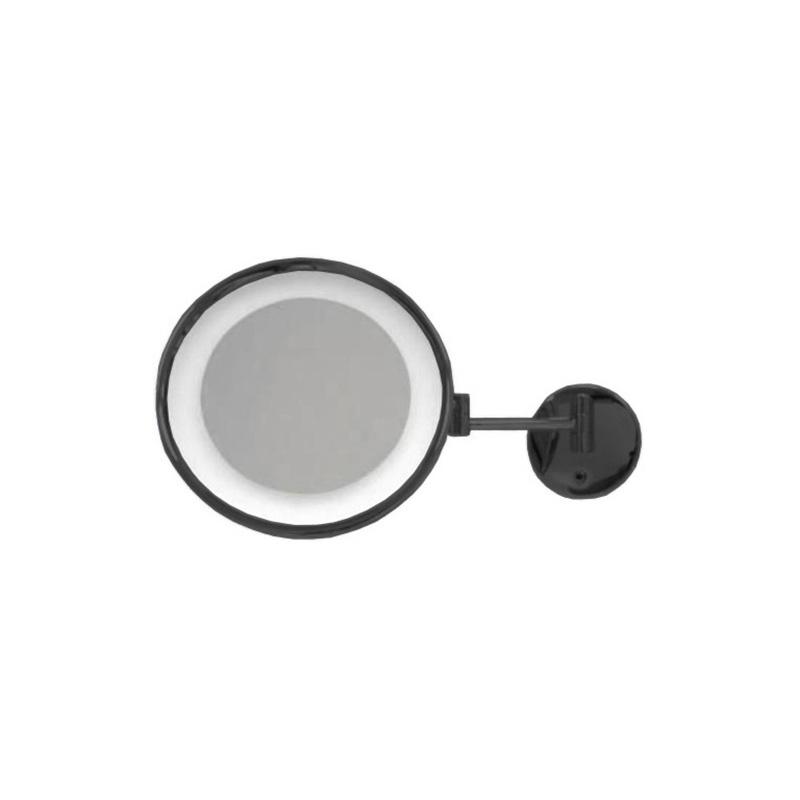 BERTOCCI Зеркало косметическое Ø240 мм, настенное Черный матовый, 188 6126 0800 - Изображение 2