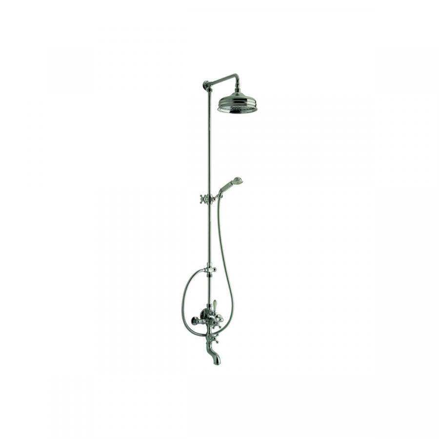 CISAL Arcana Термостатический смеситель для ванны/душа с душевым комплектом и верхним душем Хром, AC00413021 - Изображение 3