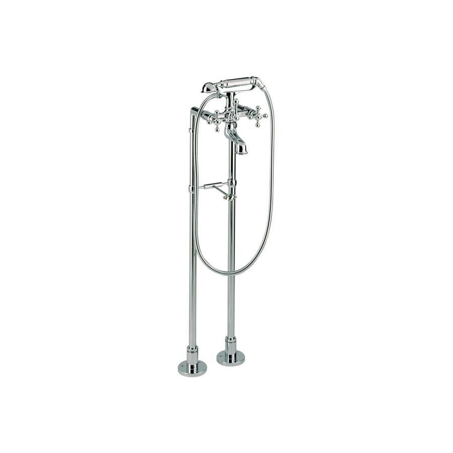 CISAL Arcana Смеситель напольный двухвентильный для ванны с душем и шлангом 150 см хром AC00420021 - Изображение 3