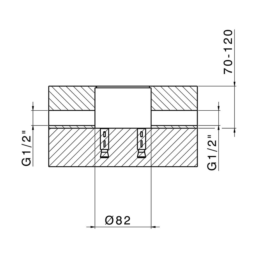 CISAL Закладная часть для отдельностоящих смесителей ZA00451004 - Изображение 2