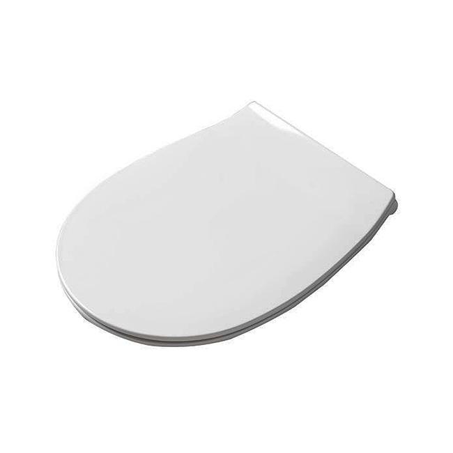 ARTCERAM Step Крышка с сиденьем Slim для унитаза soft-close белая с фурнитурой цвета хром STA002 01 71 - Изображение 1