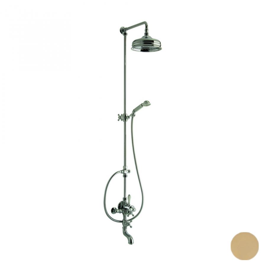 CISAL Arcana Термостатический смеситель для ванны/душа с душевым комплектом и верхним душем Золотой, AC00413024 - Изображение 1