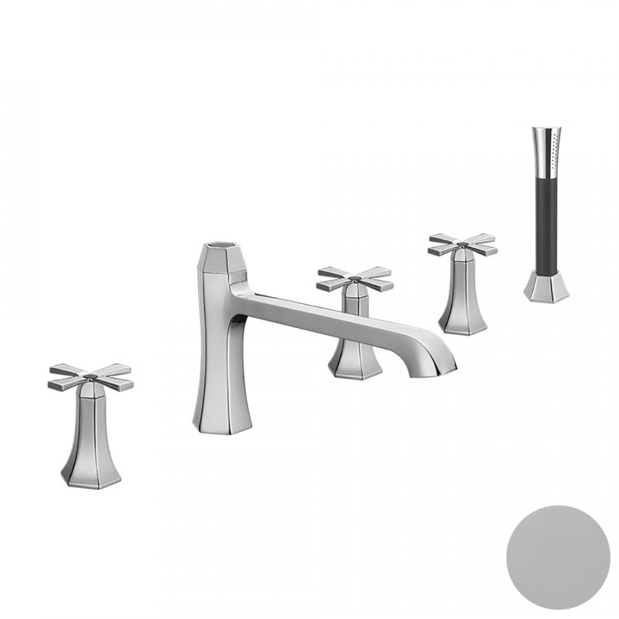 CISAL Cherie Горизонтальный смеситель на 5 отверстий на борт ванны/столешницу хром CX0002606T - Изображение 1