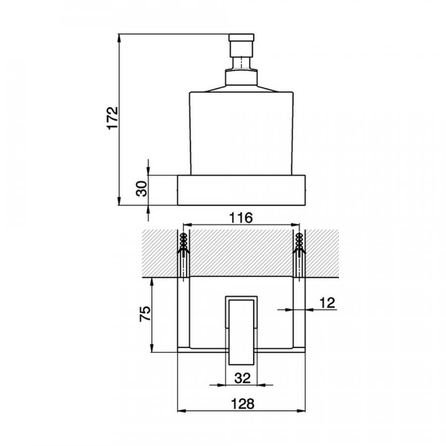 CISAL Quad Дозатор подвесной белый QU09062121 - Изображение 2
