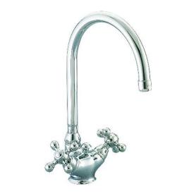 Смеситель для кухни на 1 отверстие с донным клапаном