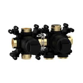 Закладная  однорычажного смесителя на 2 потребителя горизонтальная