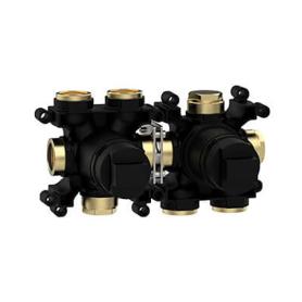 Закладная  однорычажного смесителя на 3 потребителя горизонтальная