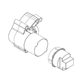 Встраиваемая часть для вывода из стены с держателем для душевой лейки