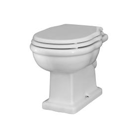 Унитаз напольный 36x53 см сливом в стену без крышки