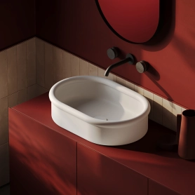 Раковина настольная, овальная 60x40 см