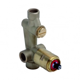 Внутренняя часть смесителя на верхний и ручной душ