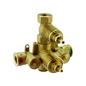 Встраиваемая часть термостатического смесителя 1/2' с запорным вентилем