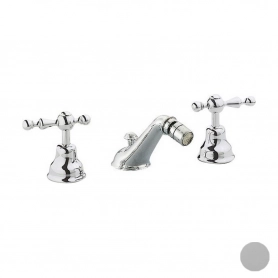 Смеситель для биде на 3 отверстия, с донным клапаном