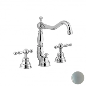 Смеситель для раковины на 3 отверстия с донным клапаном