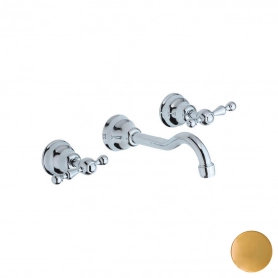 Смеситель для раковины на 3 отверстия из стены