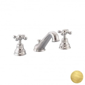 Смеситель для раковины на 3 отверстия с донным клапаном