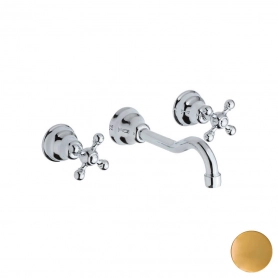 Смеситель для раковины на 3 отверстия из стены