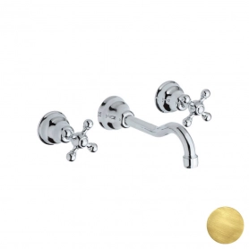 Смеситель для раковины на 3 отверстия из стены