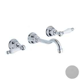 Смеситель на раковину на 3 отверстия из стены