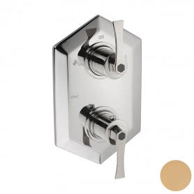 Внешняя часть встраиваемого термостат. смесителя с переключателем на 2 положения