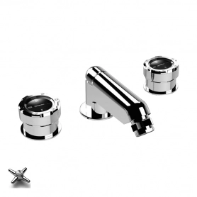 Смеситель для биде на 3 отверстия с донным клапаном