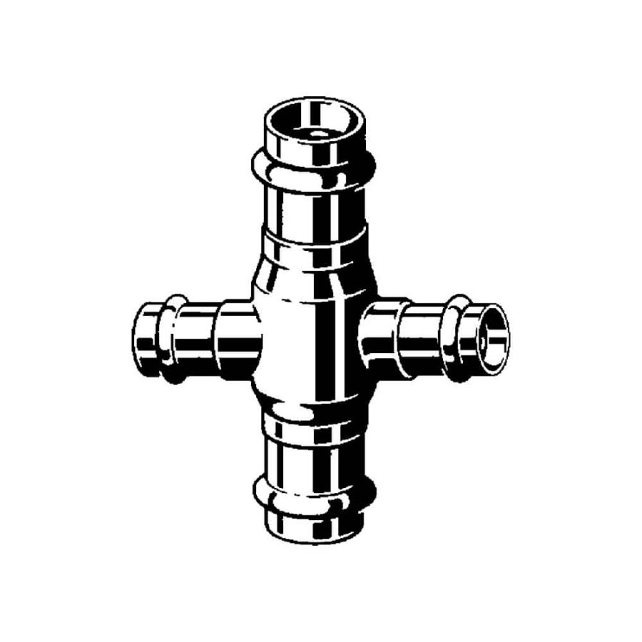 VIEGA Одноплоскостная обводная крестовина Sanpress Модель 2244 Ø 15 / 15, 424435 - Изображение 4