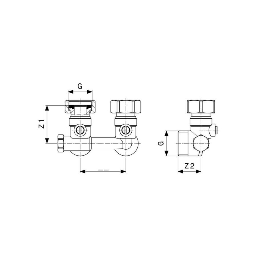 VIEGA Соединительный элемент для подключения радиатора Модель 1097.0 3/4', 359126 - Изображение 3