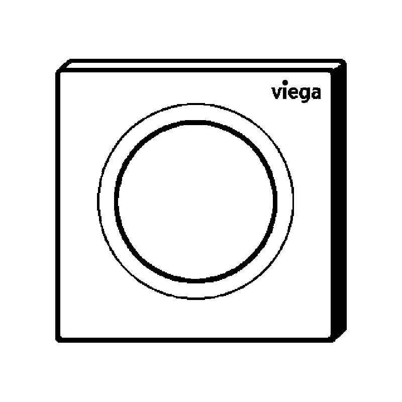 VIEGA Prevista Visign for Style 20 Модель 8610.2 Панель смыва для писсуара хромированный пластик 774479 - Изображение 4