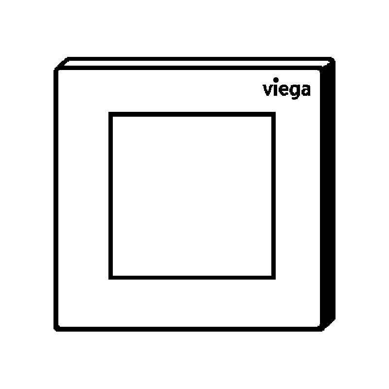 VIEGA Prevista Visign for Style 21 Модель 8611.2 Панель смыва для писсуара пластик матовый хром 774516 - Изображение 4