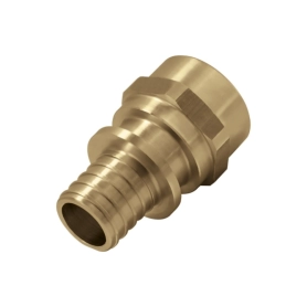 Соединитель латунный Push, с манжетой с резьбой внутренней