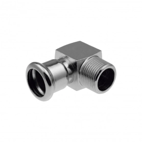 Отвод с наружной резьбой press - короткий