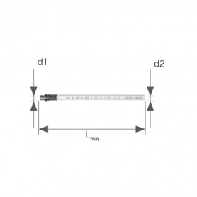Элемент для подключения к отопительному прибору, из многослойной трубы, Lmin = 500 мм