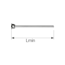 Отвод латунный Push, с трубкой Cu Ø15 с кронштейном - элемент никелированный