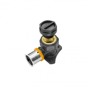 Отвод PPSU фиксируемый press с ушками, (с заглушкой)