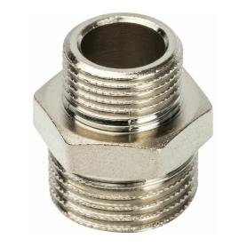 Ниппель НН переходной никелированный 1/2X3/8