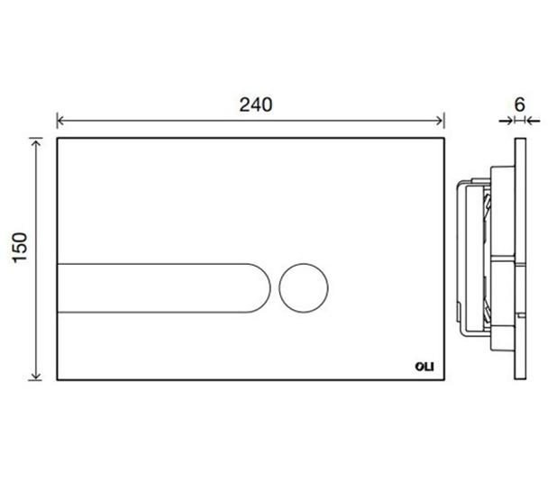 Oli Панель механическая двойная  I-PLATE белый 670001 - Изображение 3