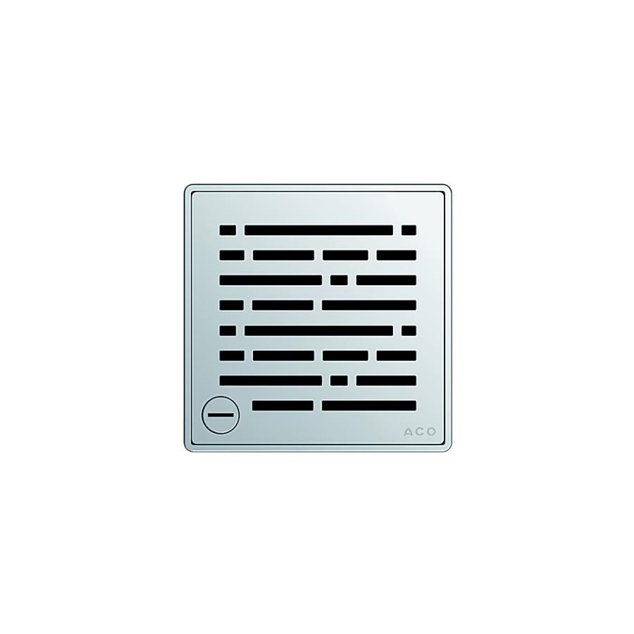 Aco Решетка из нержавеющей стали трапа Showerpoint квадратная с замком Дизайн 'микс', 5141.21.30 - Изображение 1