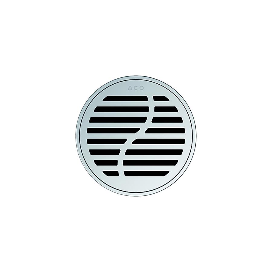 Aco Решетка из нержавеющей стали трапа Showerpoint круглая дизайн 'волна' 5141.25.28 - Изображение 1