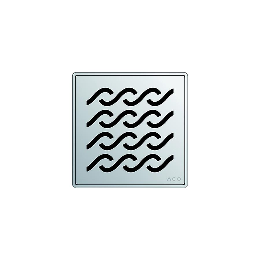 Aco Решетка из нержавеющей стали трапа Showerpoint квадратная дизайн 'гавайи' 5141.20.29 - Изображение 1