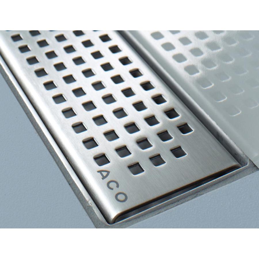 Aco Решетка для душевого канала с ножками дизайн 'квадрат', 900 мм 9010.65.87 - Изображение 2