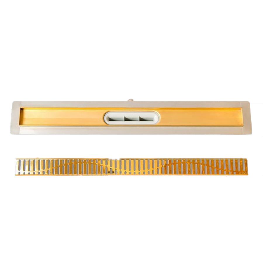 Aco Гальваническое покрытие комплекта дренажного канала с решеткой золотой цвет paint-line-gold - Изображение 1