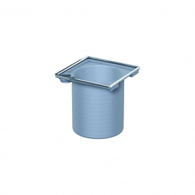 Верхняя часть трапа ShowerPoint из пластика квадратная для решеток из нержавеющей стали