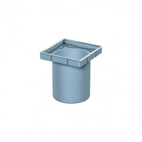 Верхняя часть трапа ShowerPoint из пластика квадратная для решеток из безопасного закаленного стекла